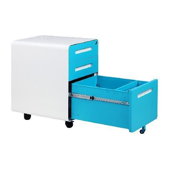 Gdlt Hot Sale Office Furniture Mobile Pedestal File Cabinet 3 Drawer File Cabinet with Wheels