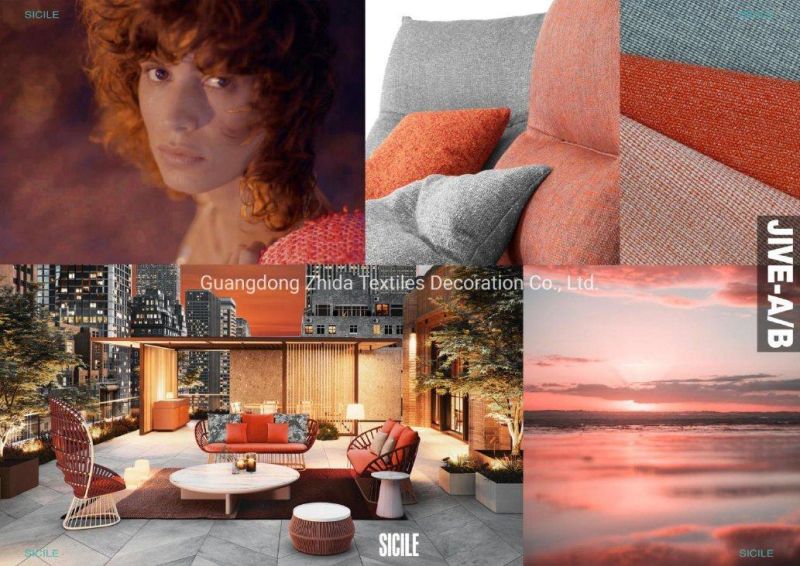 Sicile Color Blended Chenille Upholstered Sofa Alta Treatment Furniture Fabric