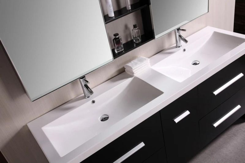 Wholesale China Factory Cheap Price Custom Made Luxury PVC Hotel Modern Bathroom Vanity Cabinet