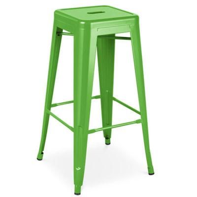 Nordic Design Vintage Industrial Color Painting Metal Dining High Stool Restaurant Bar Stool