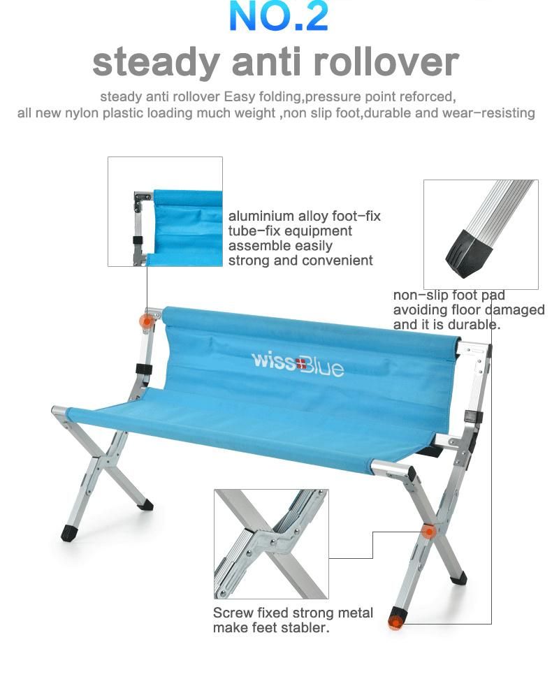 Camping Bench Leisure Folding Chair with Storage Bag