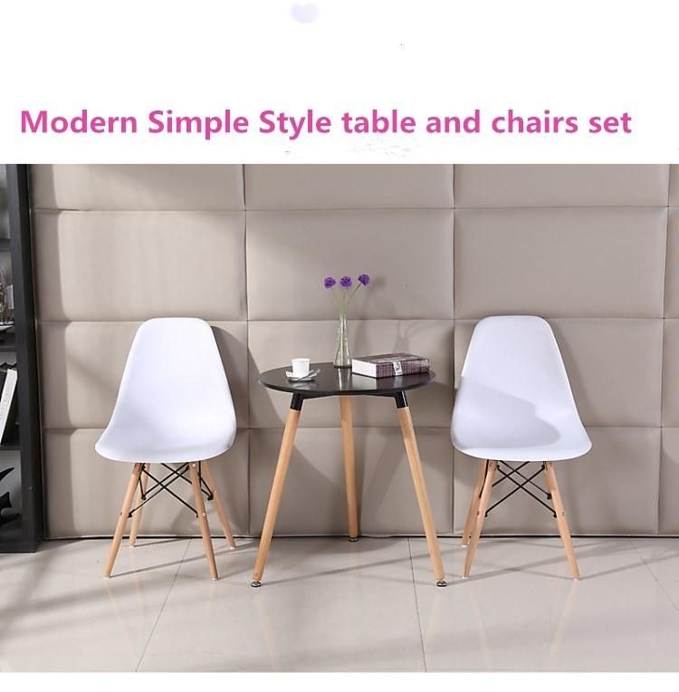 Salle a Manger Ronde Modern Dining Table and Chairs Set Wooden Dining Table