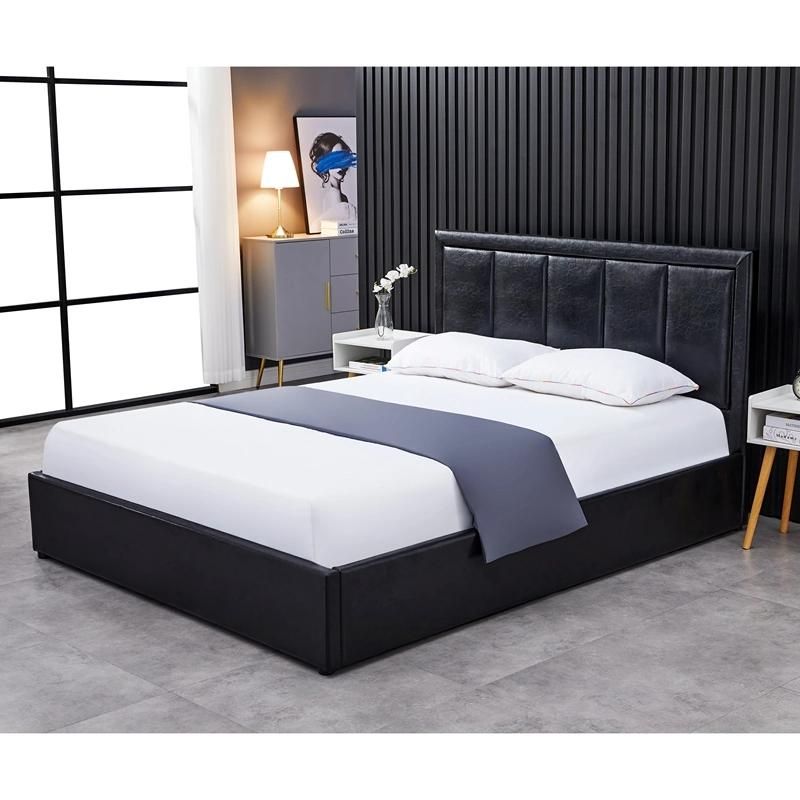 New Design Home Furniture Bedroom Modern King Size PU Leather Upholstered Bed