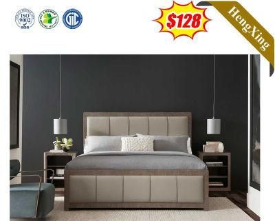 Chinese Furniture 1.8 M Living Room Furniture Black Wooden Legs Double Bed