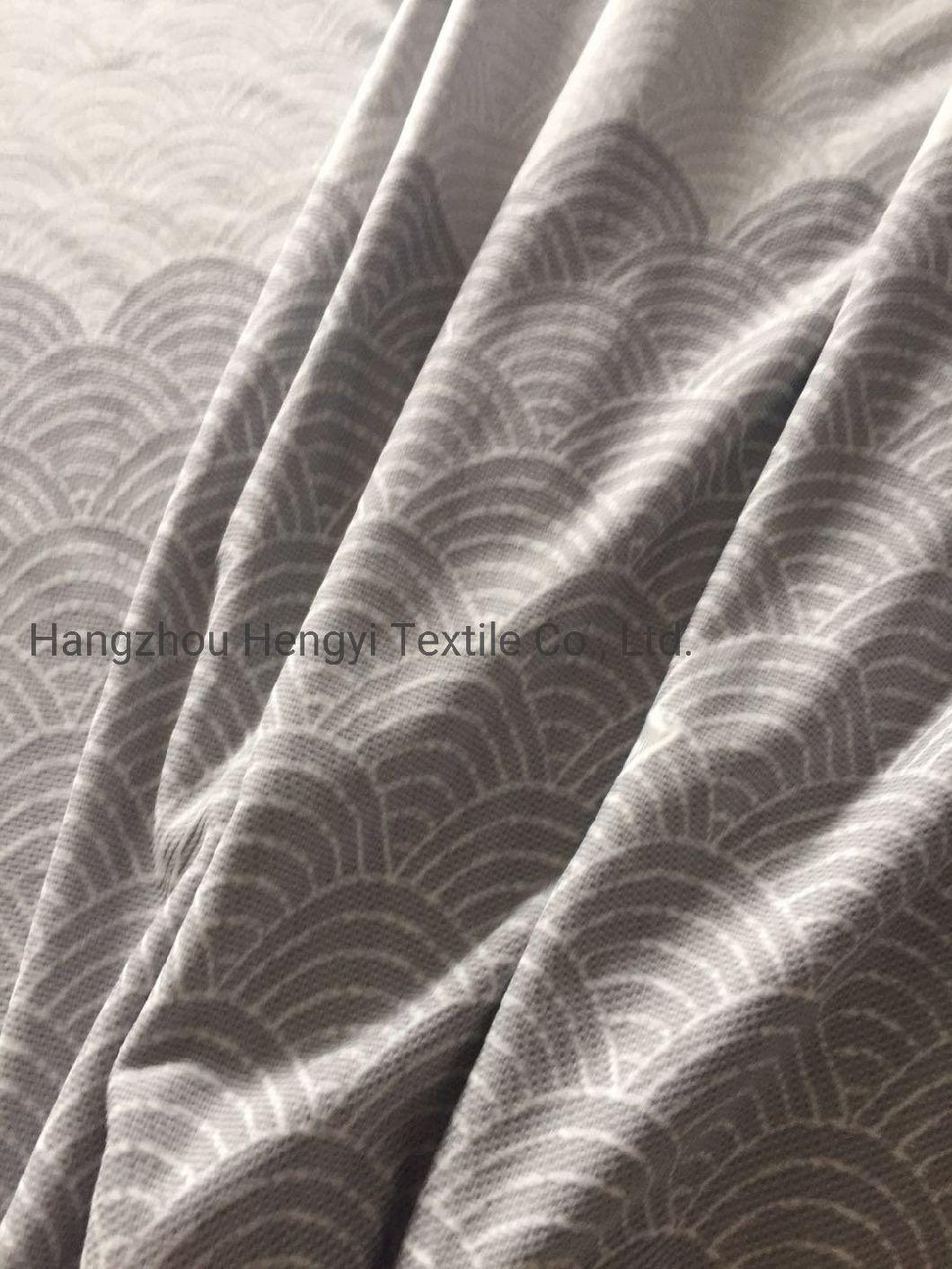 Dark Gery and Light Gery Eco Friendly Wave Mattress Fabric