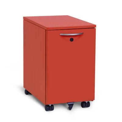 Office Filling Cabinet Slim Mobile Storage Design Steel Single File Rolling Cabinet