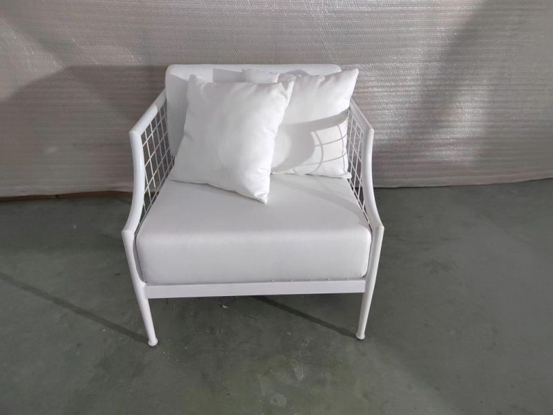 Event Furniture Metal Wire Fabric Upholstery Lounge Chair