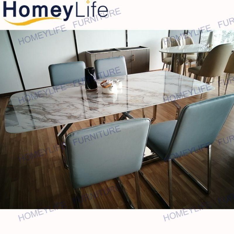 Modern Dining Room Furniture Stainless Steel Frame Dining Chair
