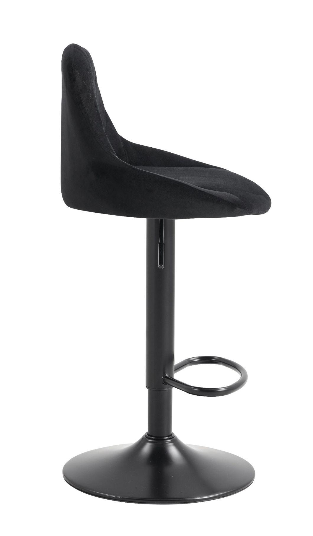 Modern Design Adjustable High Bar Counter Chair Leather Seat Bar Stool for Kitchen