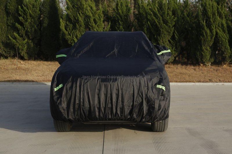 Car Cover Waterproof All Weather Oxford Fabric in Black