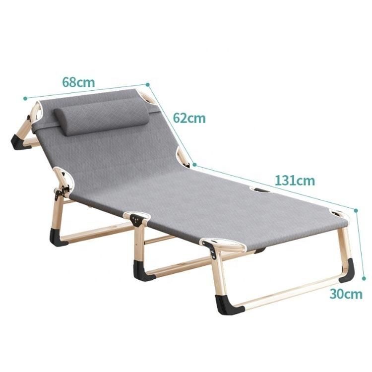 300kg Load Capacity Lightweight Outdoor Metal Portable Folding Bed Heavy Dutytravel Camping Bed