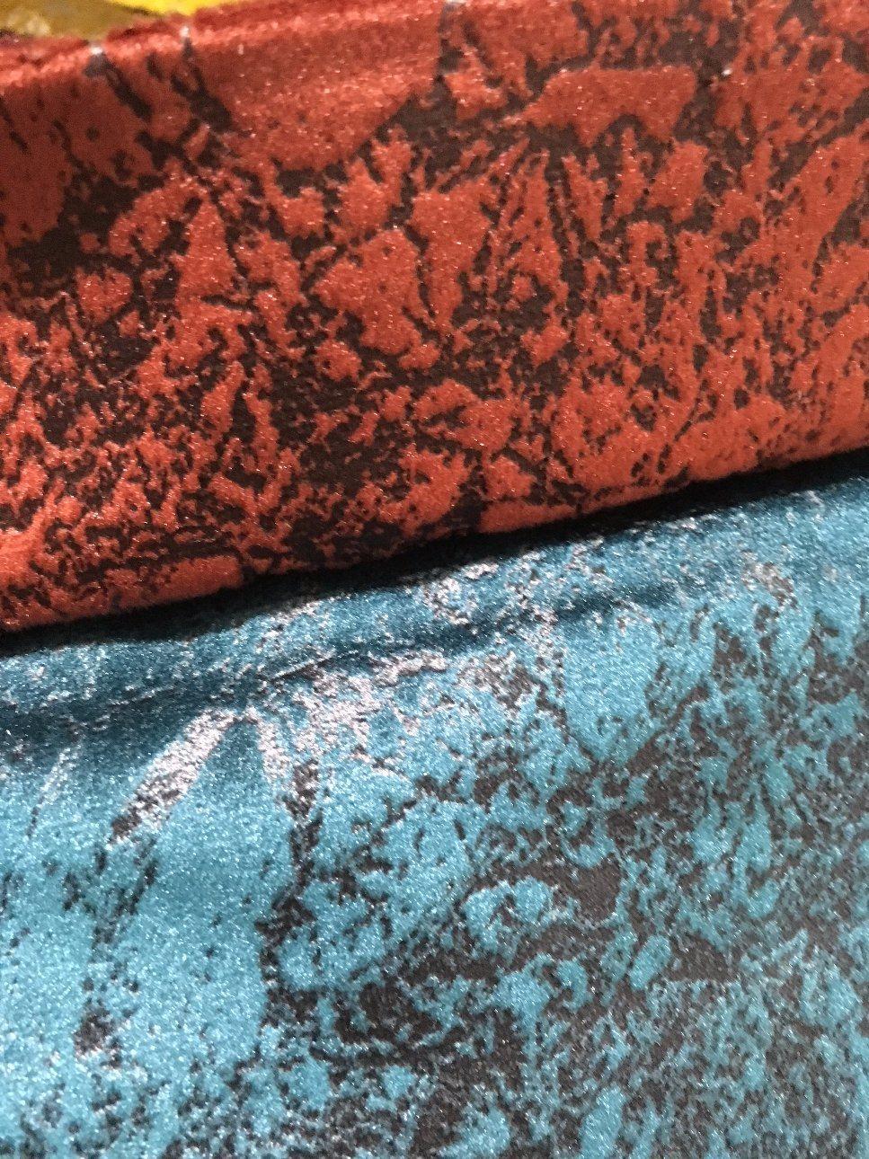 Embossed Velour for Sofa Covering and Cushion