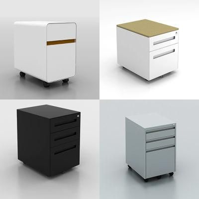 Office Filling Cabinet 3 Drawer High Quality Filing Cabinet with Wheels