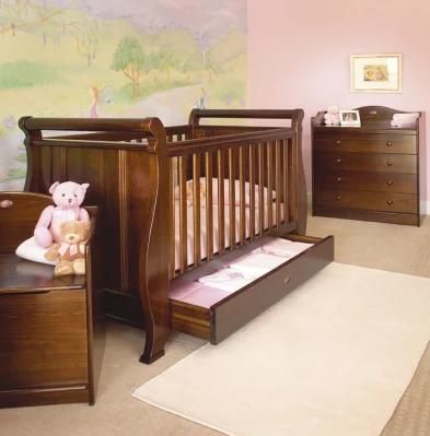 Hospital New Born Child Infant Wooden Baby Crib Cot Bed