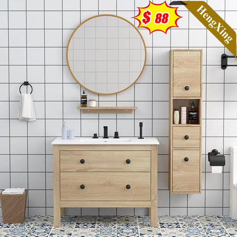 Wholesale Guangzhou Glass Basin Bathroom Cabinet with LED Mirror with Real Good Price