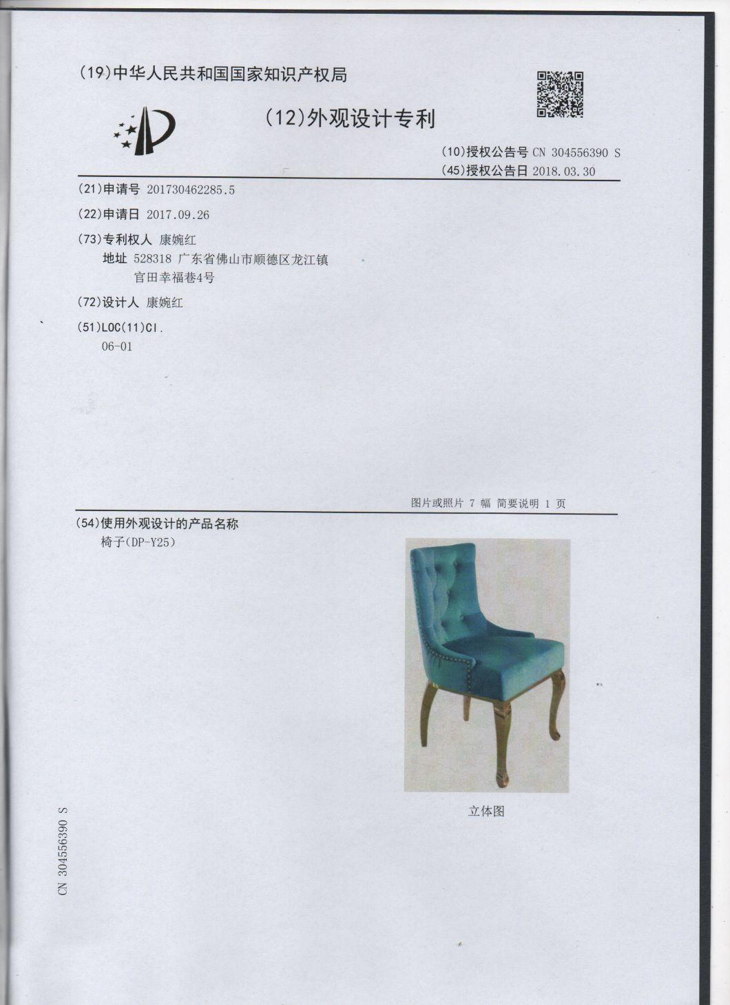 Popular Dining Chair Stainless Steel Leg Velvet Seats