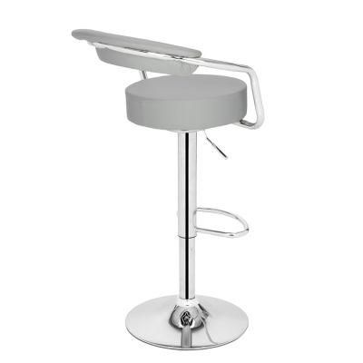 Sale Modern Stainless Steel High Counter Leather Bar Stool Bar Chair