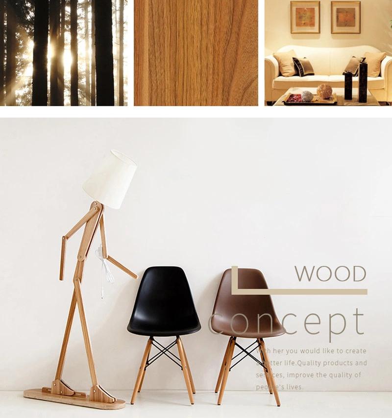 Nordic Wood Fabric Stand Light for Living Room Bedroom Study Art Deco Living Room Floor Lamp (WH-WFL-07)