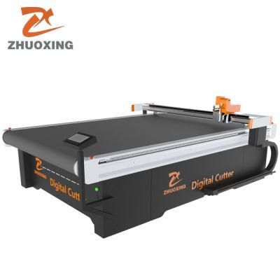 Zx-1625 Oscillatory Knife Digital Cutting Machine for Outdoor Roller Blind Cloth Fabric