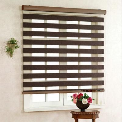 Customized Day and Night Fabric Zebra Roller Blinds Double Blinds Shades for Indoor