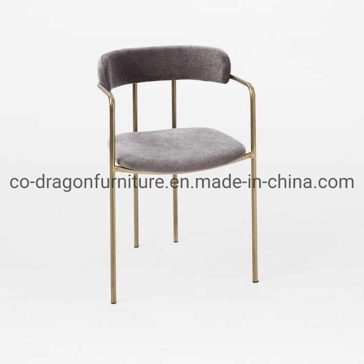 Modern Wholesale Steel Dining Chair with Fabric for Dining Furniture
