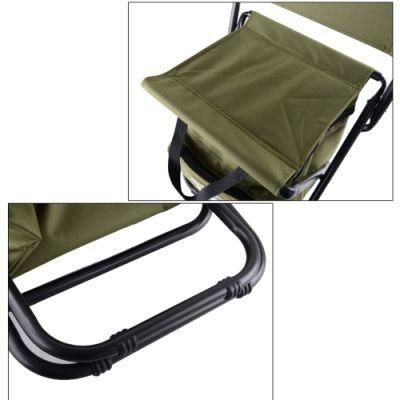 Fishing Chair Folding Chair Backpack Portable Ice Thermos Bag Folding Stool Backpack Outdoor Bifunctional Fishing Bag and Chair