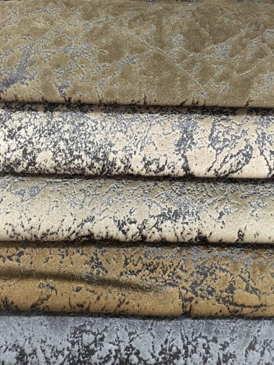 Embossed Velour for Sofa Covering and Cushion