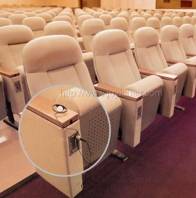 Folding Seat Church Armchairs Auditorium Chair with Writing Pad Conference Lecture Hall Chair