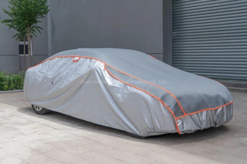 Waterproof Dustproof Silver Reflective Stripe Universal Car Covers Anti Hail Proof UV Protection Car Cover