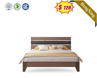 Manufacturers of Wood Furniture Double Size Wood Bed Frame Queen Beds with Plywood Slats