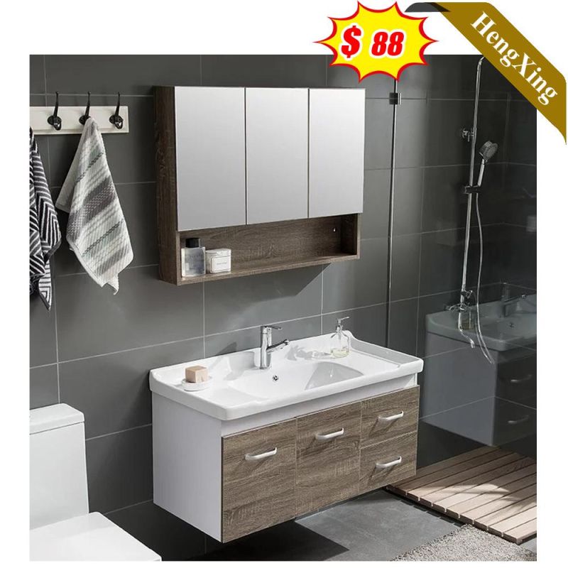 Modern Glass Basin Bathroom Vanity Cabinet with LED Mirror with Real Good Price