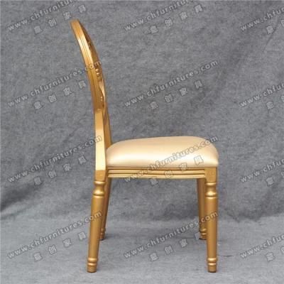 Durable Gold Tube and Fabric Wedding Dining Chair (YC-D230)