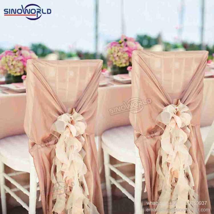 High Quality Banquet Wedding Hotel Decoration Fabric Chair Cover