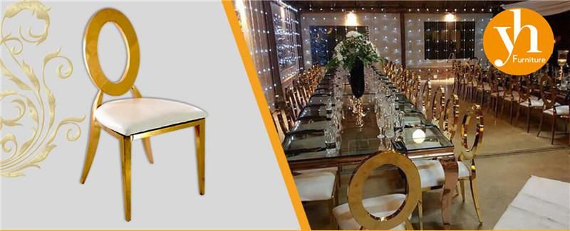 Wedding Event Chair Round Chair White Chair Restaurant Used Hole Back Dining Chair