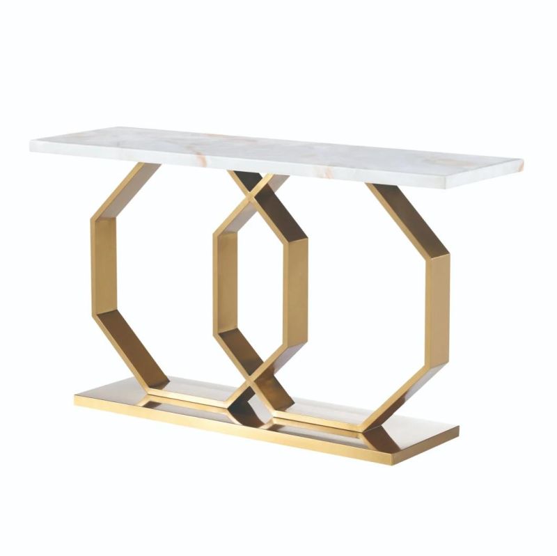 Factory Price Modern Home Furniture Metal Marble Coffee Table Tea Table
