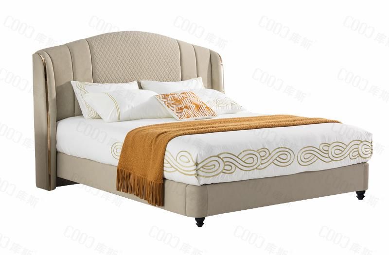 Luxury Upholstery Bed Furniture Home Decor Project King Bed Home Modern Bedroom Furniture Set