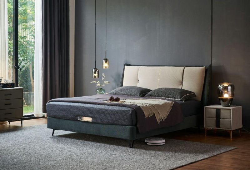 Customized Mdoern Furniture Upholstered Furniture Bedroom Bed King Bed Gc2113