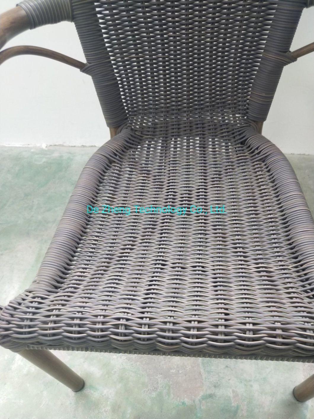 European Style UV Resistant High Back Outdoor PE Rattan Chair for Restaurant Hotel