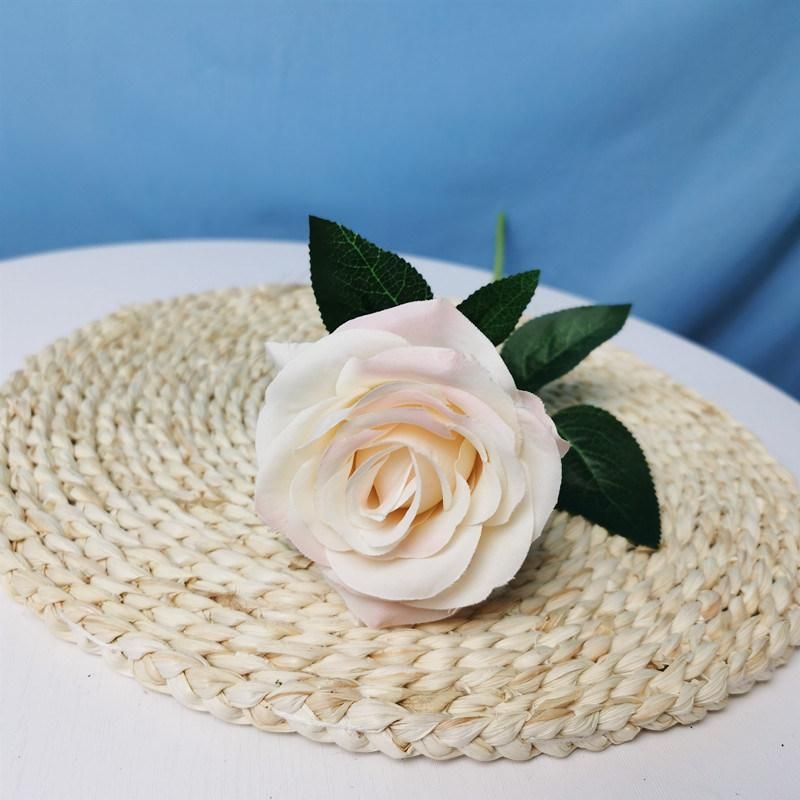 Wholesale Wedding Silk Fabric Artificial Rose Flower