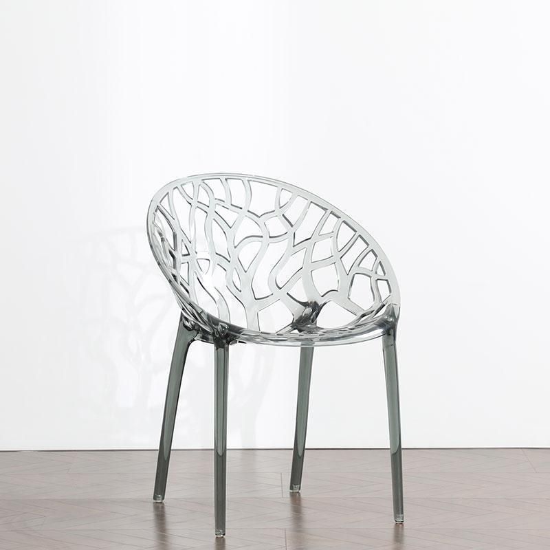Wedding Garden Transparent PC Plastic Chair for Dining Restaurant
