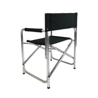 Folding Custom Foldable Aluminium Camping Director Chair Padded Seat with Side Table and Side Pockets