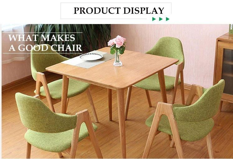 Furniture Modern Furniture Chair Home Furniture Wooden Furniture New Design PU Leather Solid Wood Grace Home Furniture Brown Legs Dining Room Chair with Arm