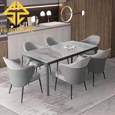 Modern Design Hotel Furniture Wooden Legs Fabric Restaurant Armchair for Dining Room