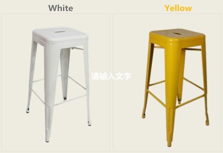 Restaurant Furniture Retro Metal Cafe Stools High Counter Bar Stool for Dining