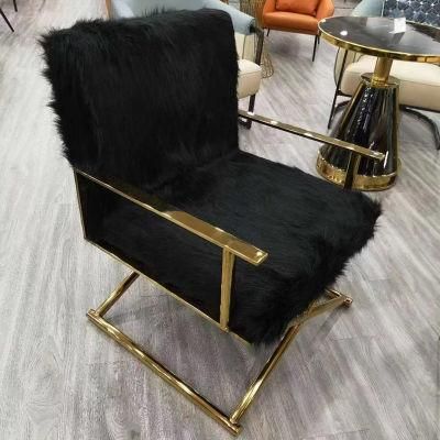 Modern Luxury Velvet Dining Chairs with Metal Legs