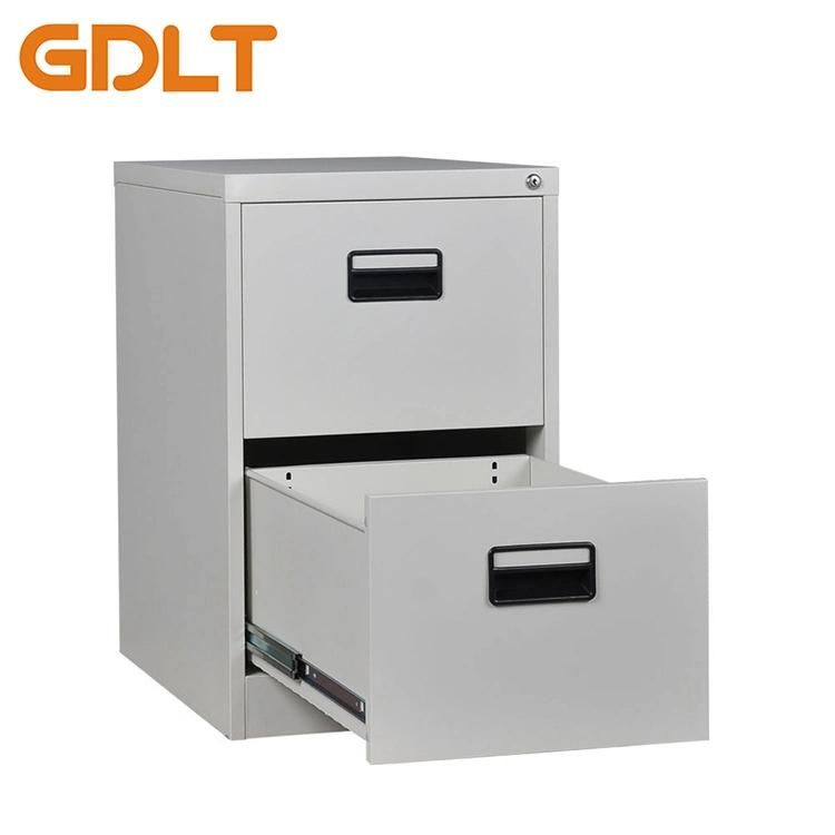 Gray Hanging File Metal 2 Drawer File Cabinet