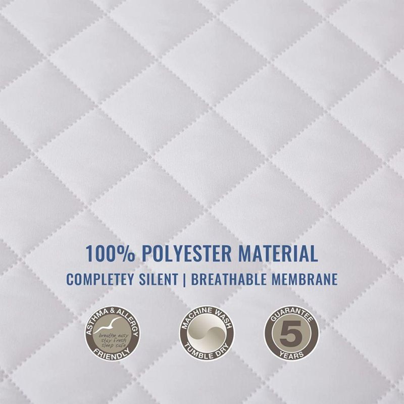 Queen Size Waterproof Mattress Protector 3D Air Fabric Breathable & Noiseless Mattress Pad Cover