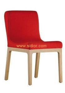 (SD-1004) Modern Restaurant Wood Frame Fabric Upholstery Dining Chair