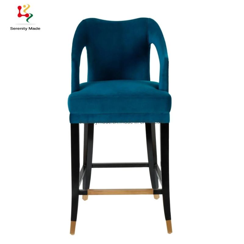 Modern Bar Furniture Fabric Upholstered Bar High Chairs