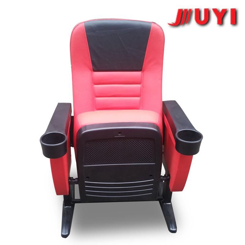 Wholesale Factory Price Cinema Chair Leather Outer Cover High Rebound Sponge PP Armrest Wood and Leather Folding Chairs Jy-617